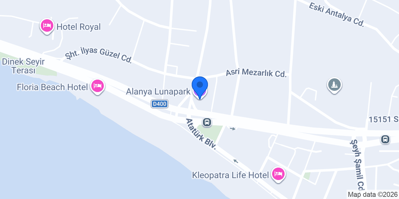 Alanya Lunapark konumu