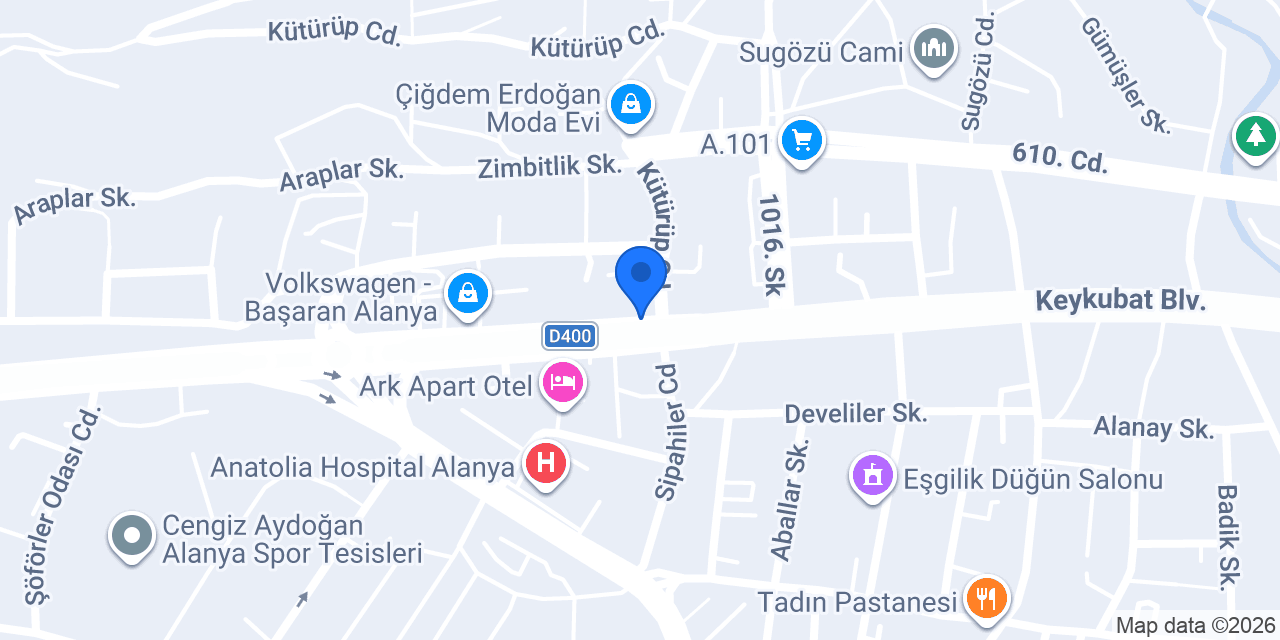 Alanya Can Dialysis Center. konumu