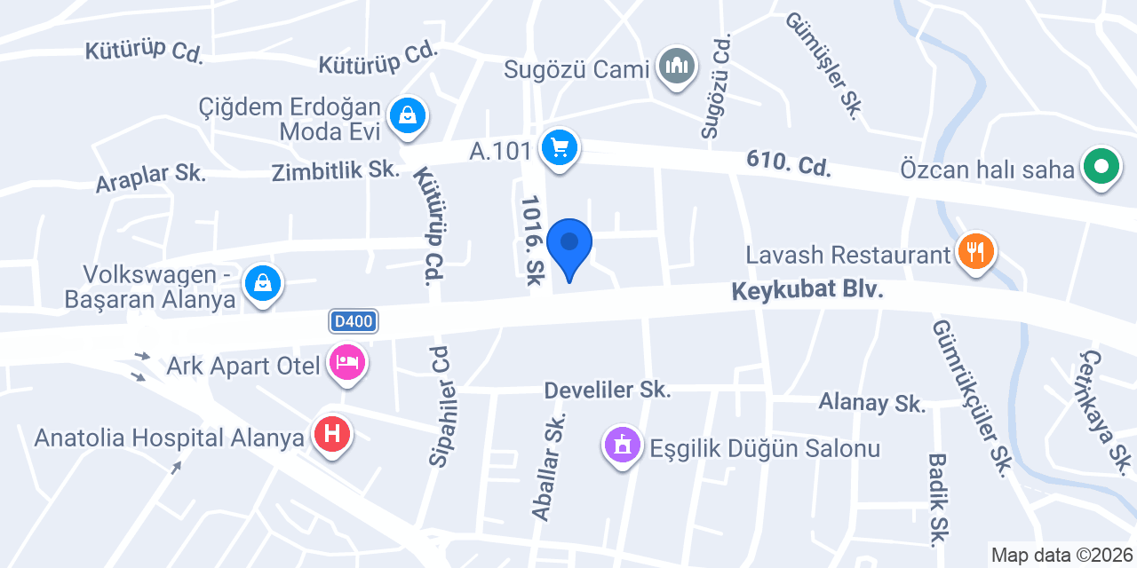 Uzm. Dr. Sema Kanra konumu