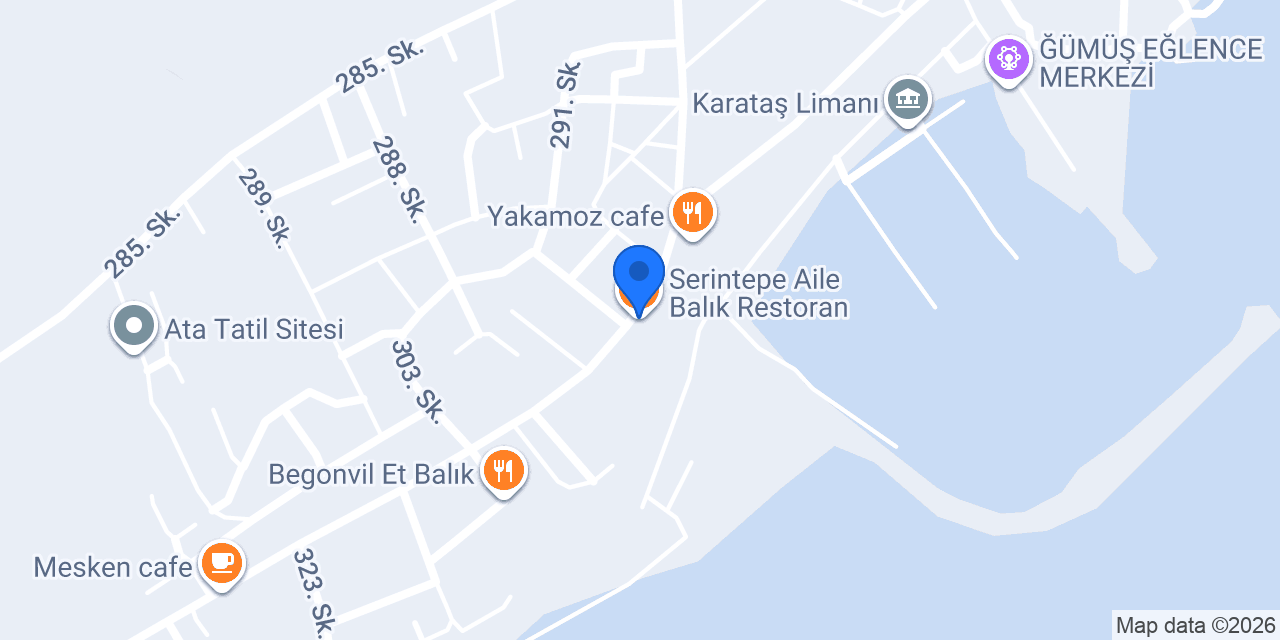 Serintepe Aile Balık Restoran konumu