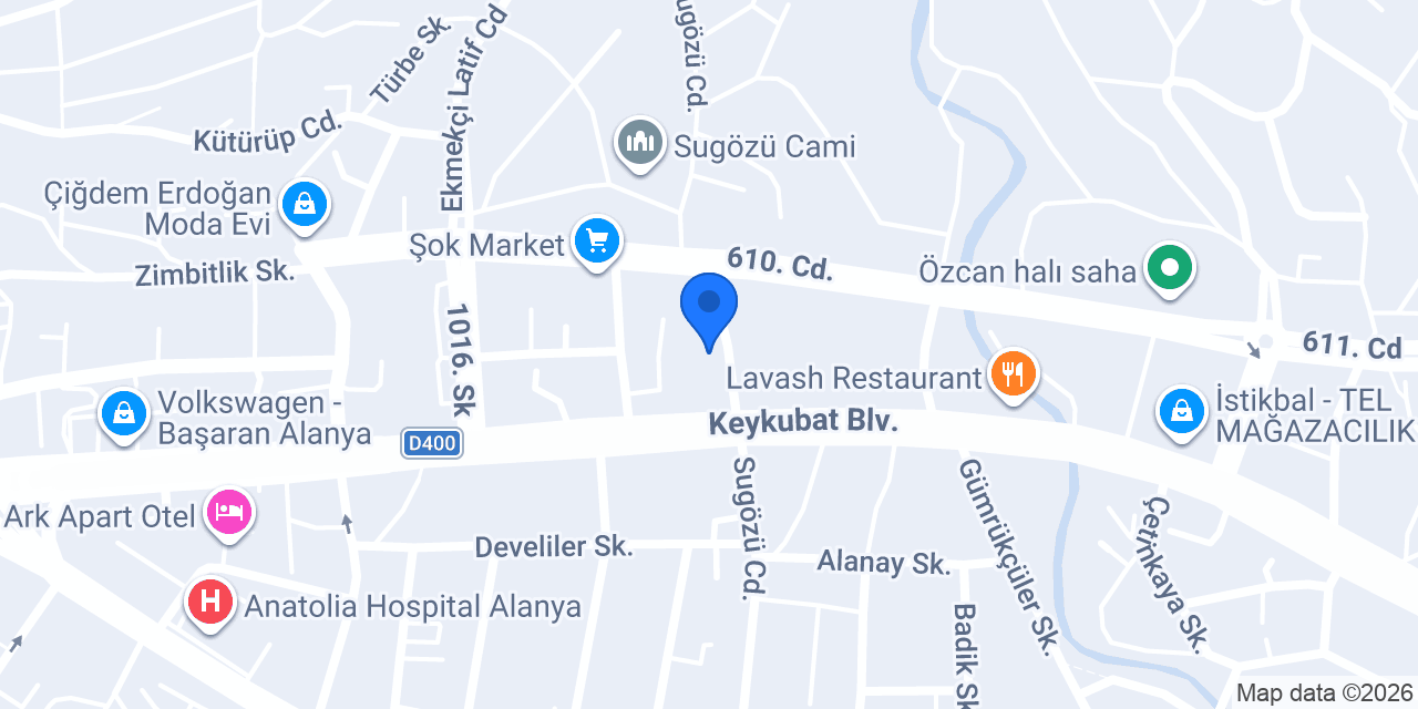 Fenercioğlu Şirketler Grubu konumu