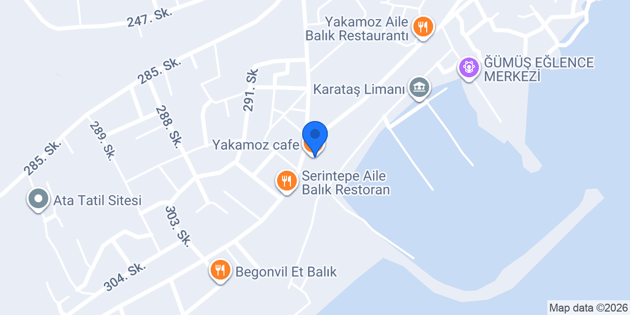 Yakamoz Aile Balık Restaurantı konumu