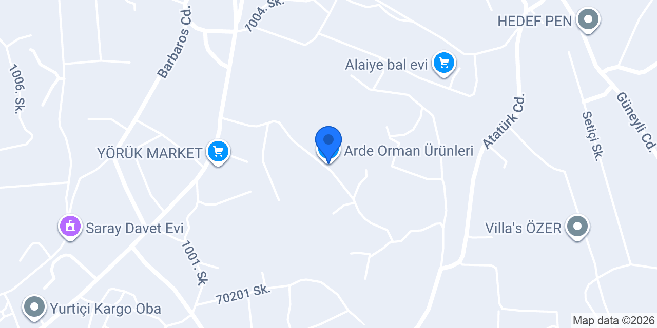 Arde Orman Ürünleri konumu