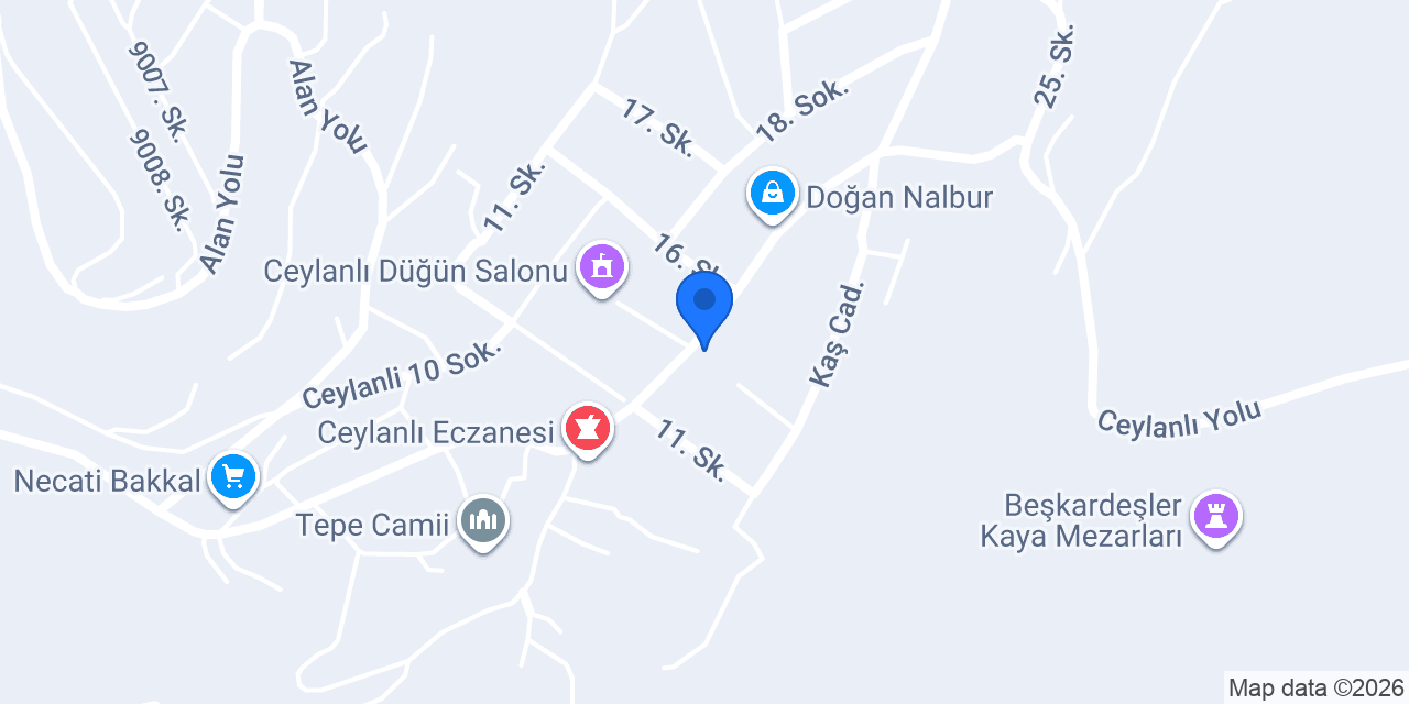 Ceylan fast food konumu