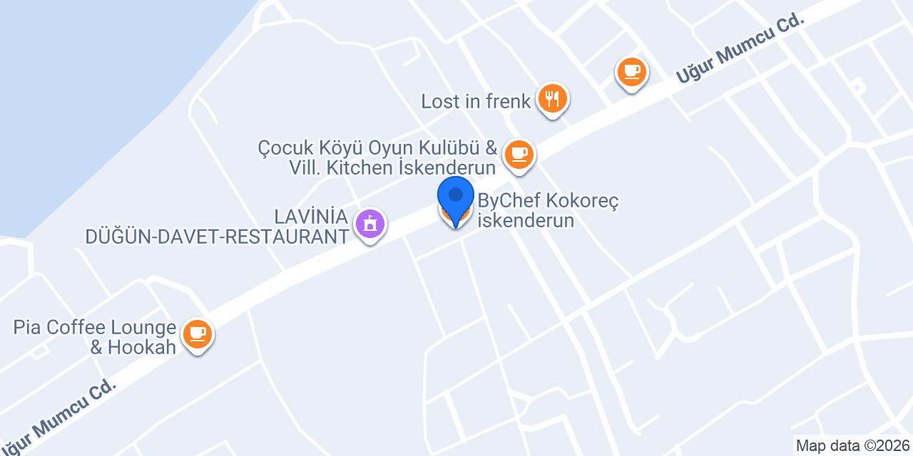 ByChef Kokoreç iskenderun konumu