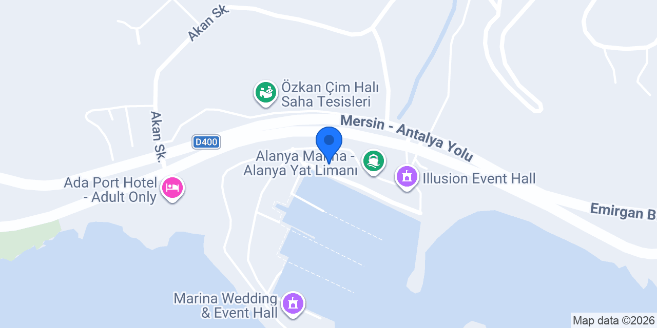 Alanya Orient Marina Hamam konumu