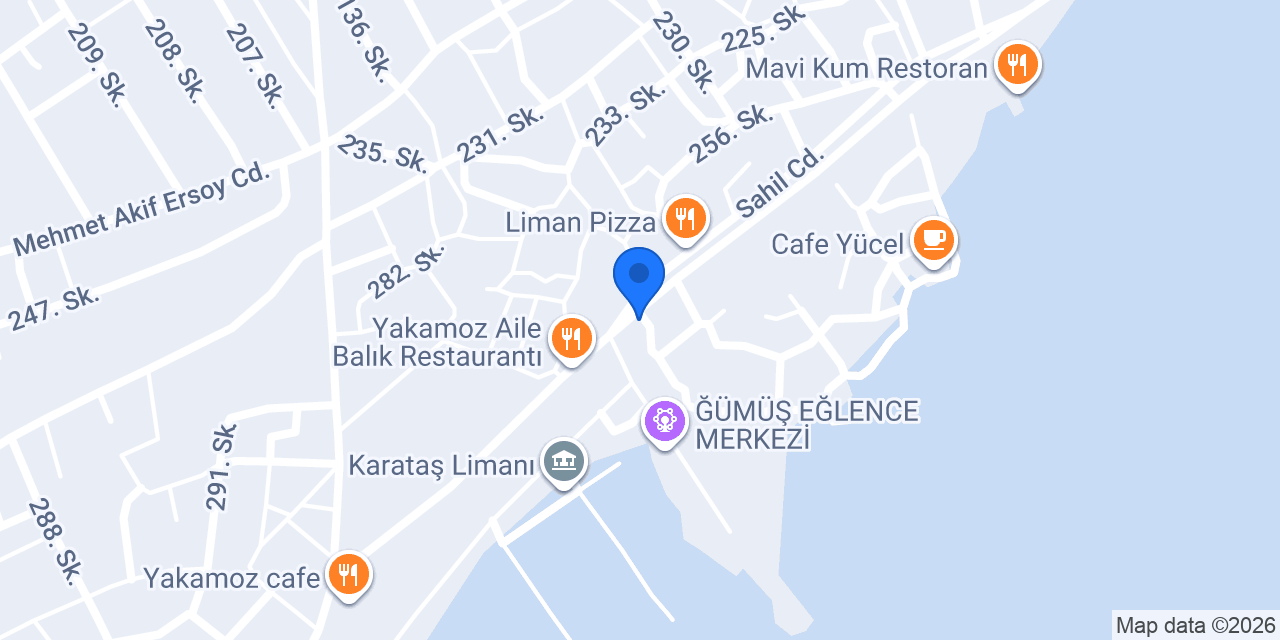 Tolkun Cafe konumu