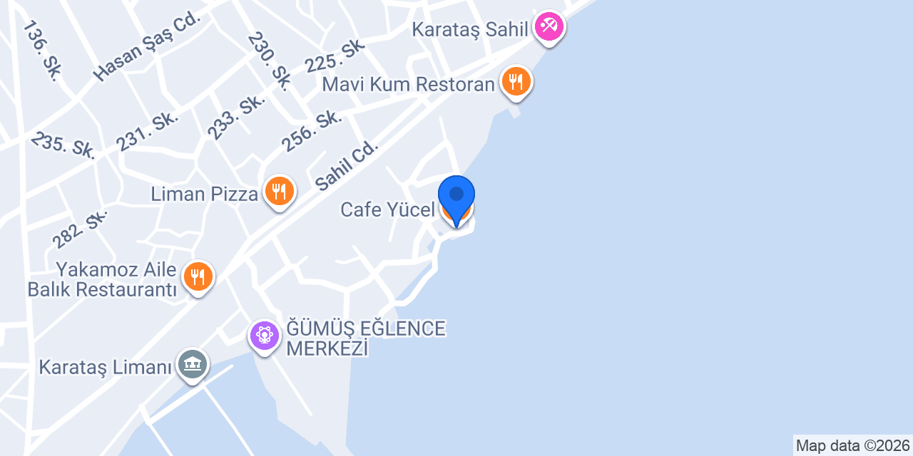 Cafe Yücel konumu