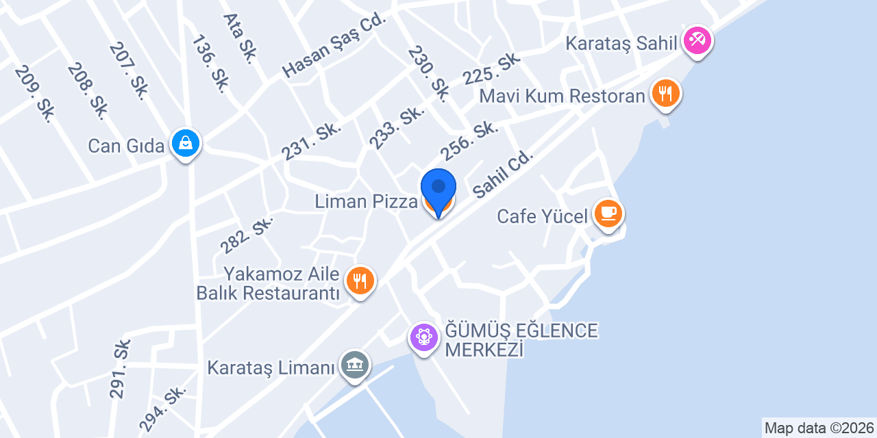 Liman Pizza konumu