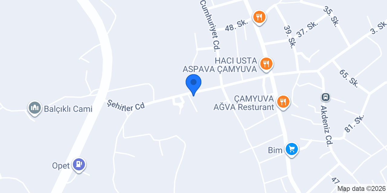 Çamyuva Peyzaj konumu