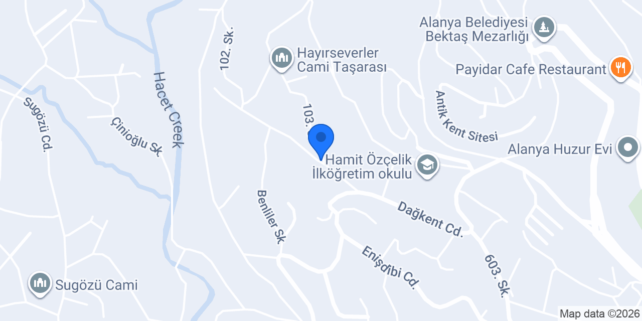 Alanya Konakları konumu