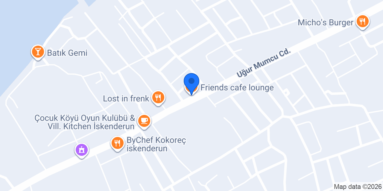 Friends cafe lounge konumu