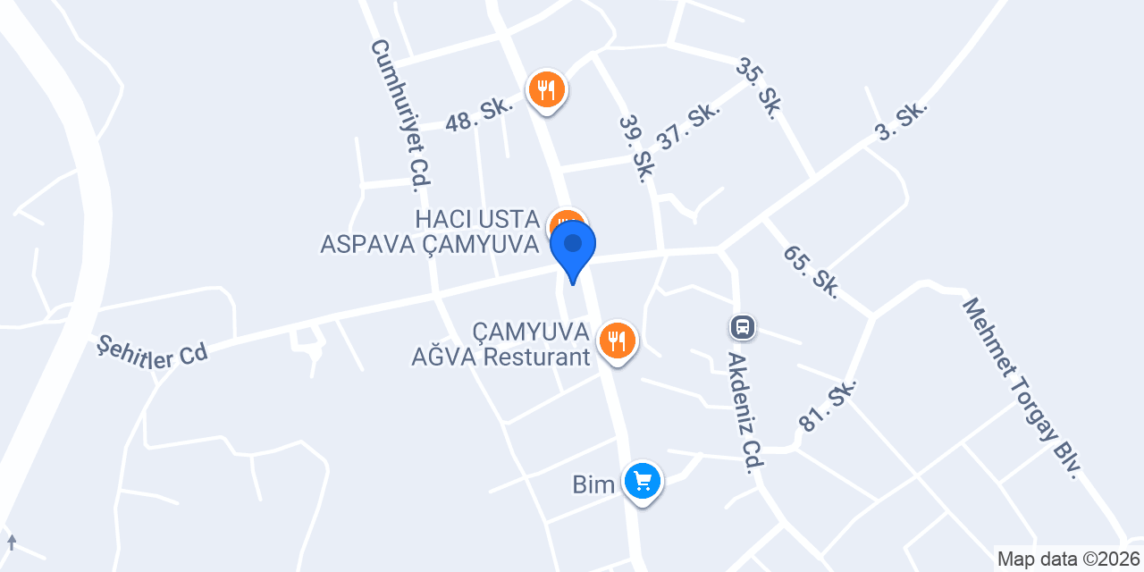 Çamyuva Motel konumu