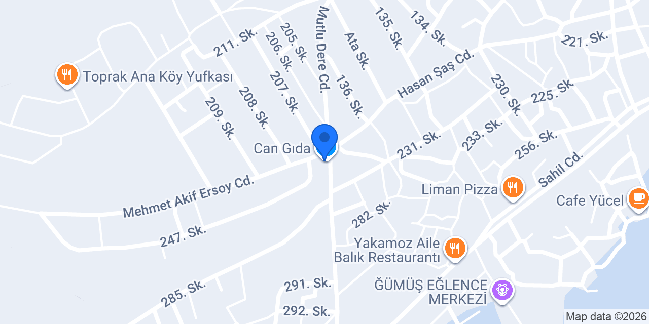 Can Gıda konumu