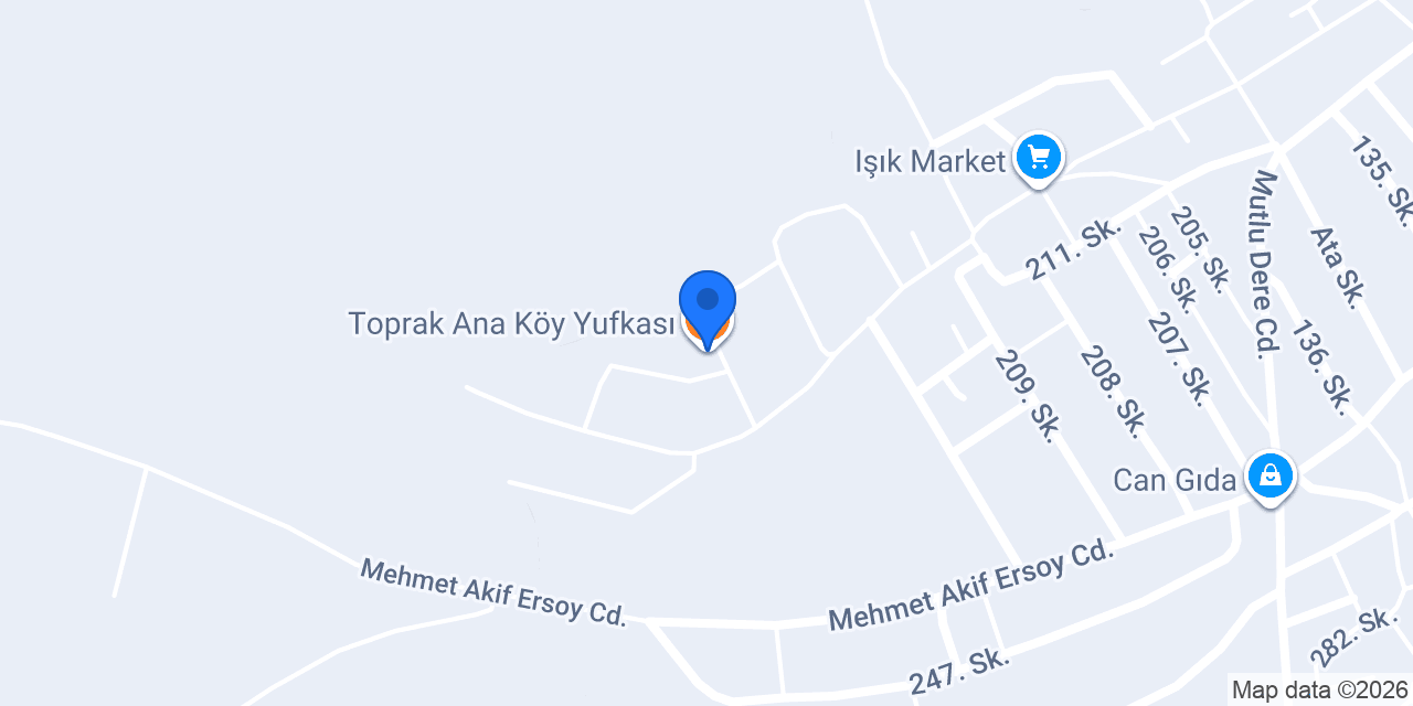 Toprak Ana Köy Yufkası konumu