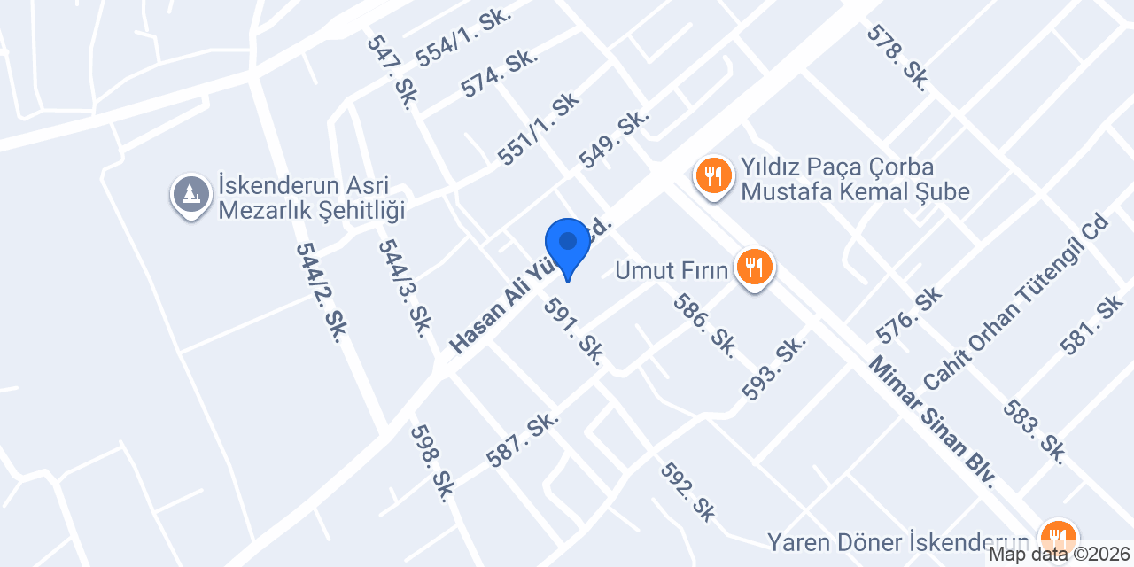 Tadım Pastanesi konumu