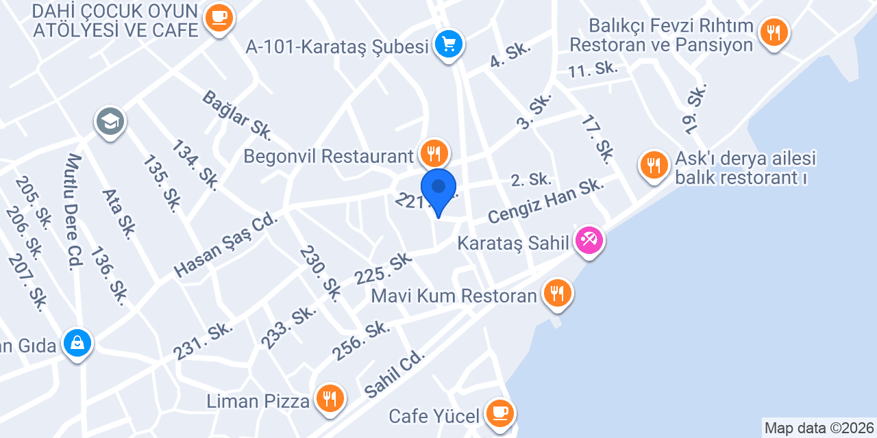 Karataş optik konumu