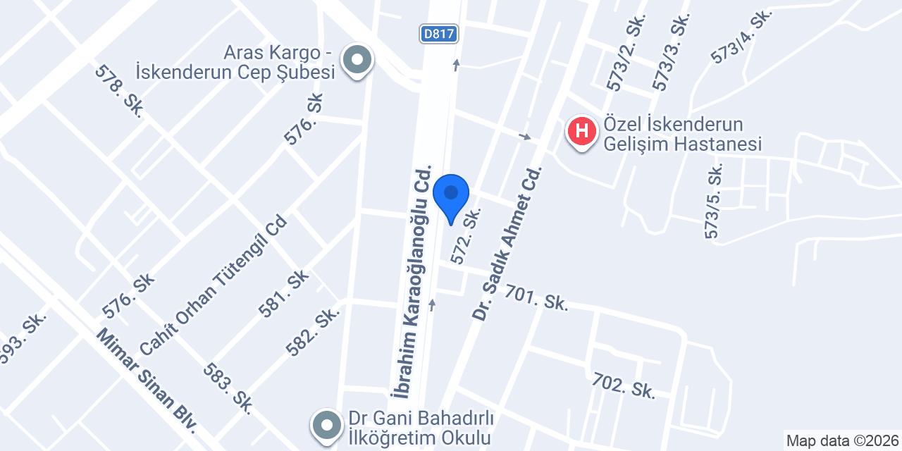 Avize Dünyasi Yeşiltepe konumu