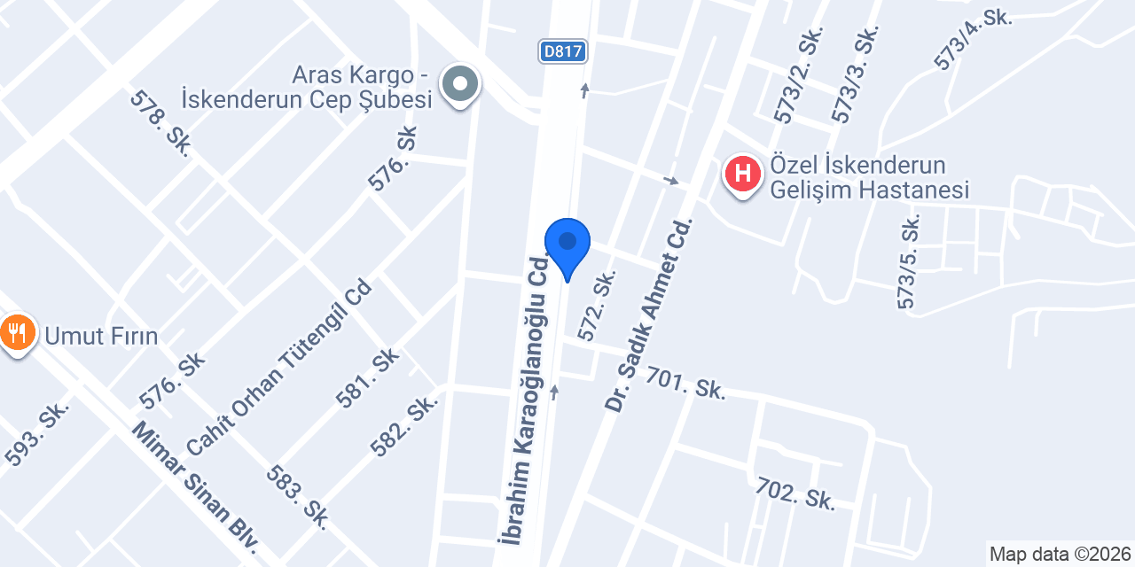 Öziş Mobilya konumu