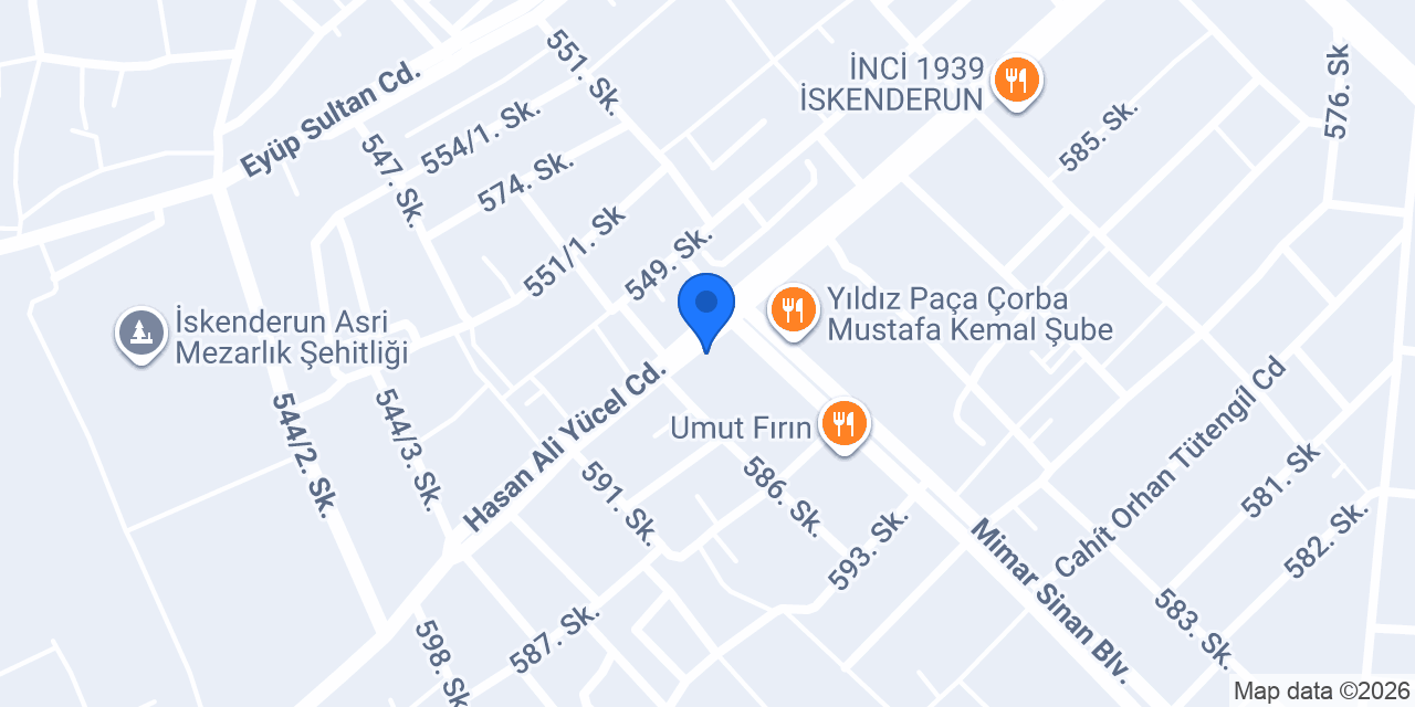 Kuğu tekstil konumu