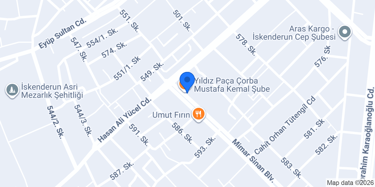 Güçlü Kuruyemiş İskenderun konumu