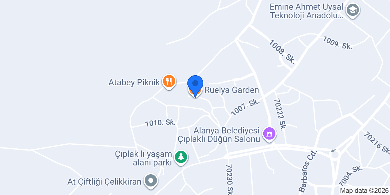 Ruelya Garden konumu