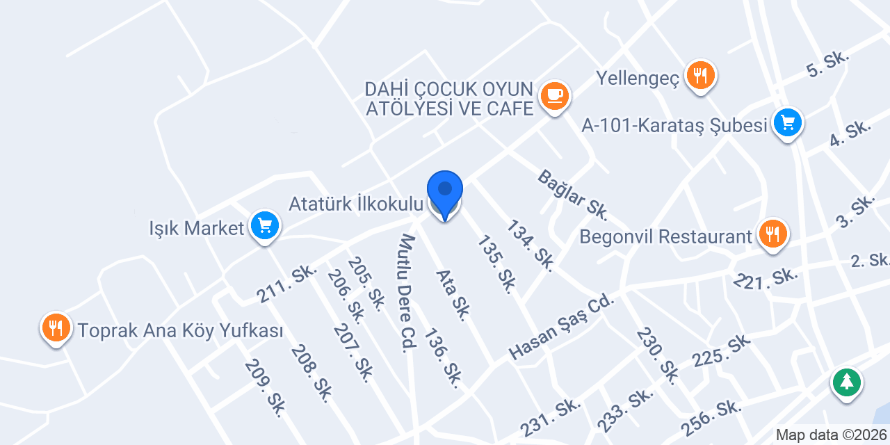 Atatürk İlkokulu konumu