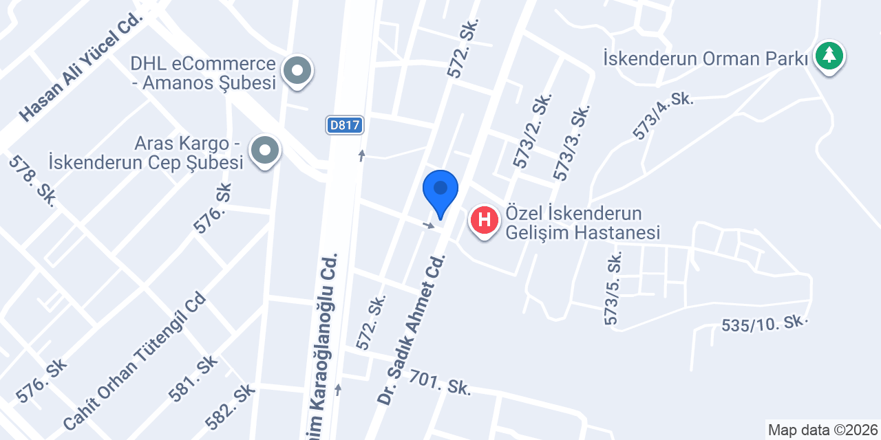 Yeşildağ Eczanesi konumu