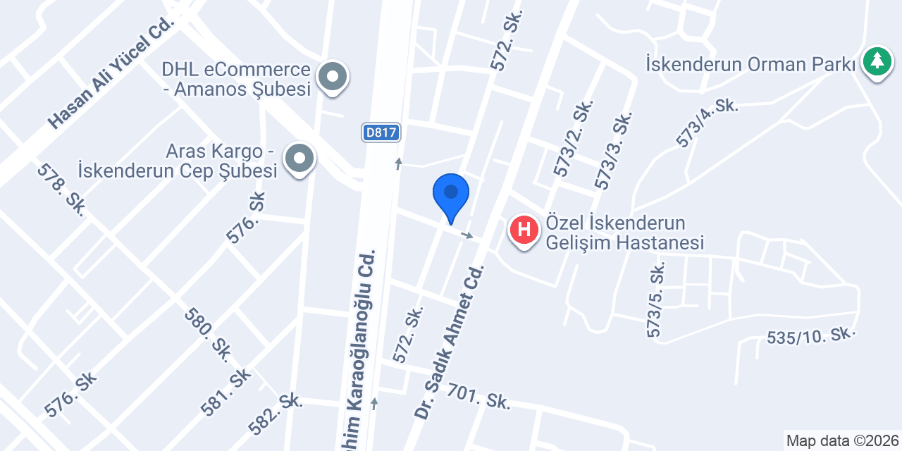 İSKENDERUN OKTAYER ECZANESİ konumu