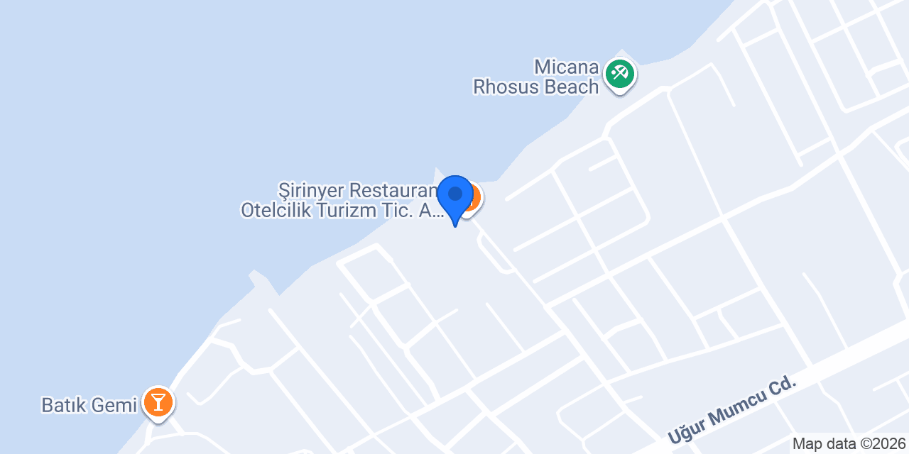 Şirinyer Restaurant Otelcilik Turizm Tic. A.Ş. 1978 konumu