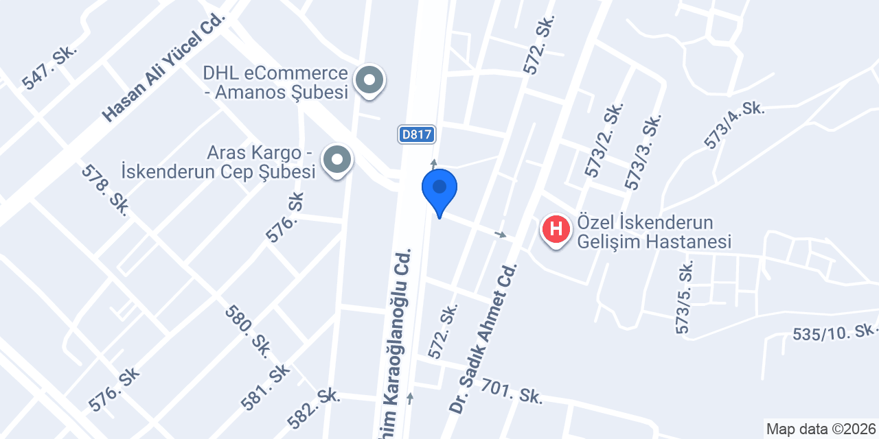 ÖZEL İSKENDERUN MDPARK TIP MERKEZİ konumu
