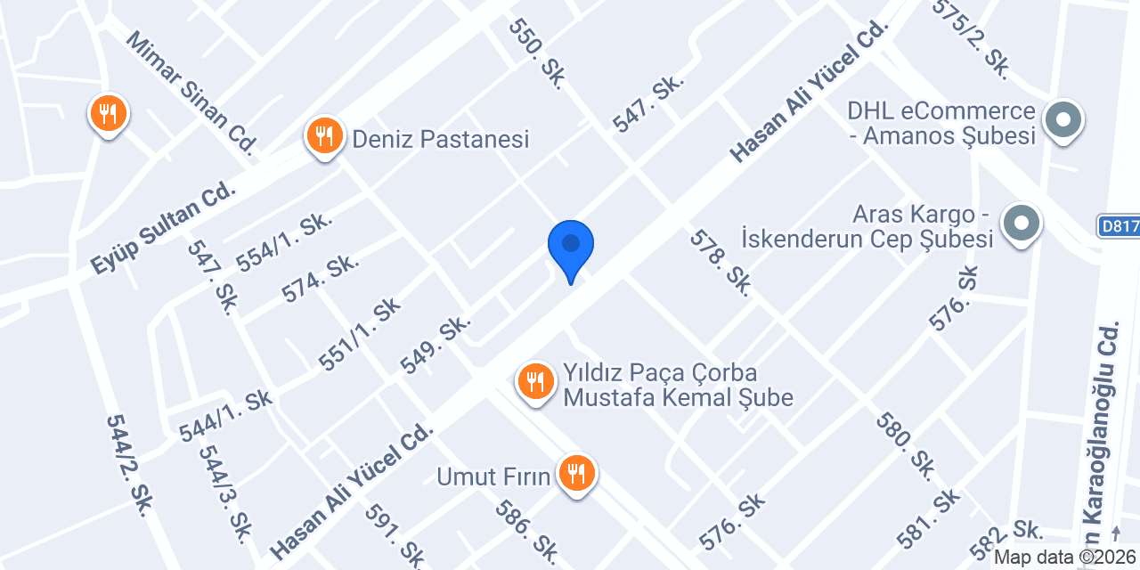 Tunç Unlu Mamulleri konumu