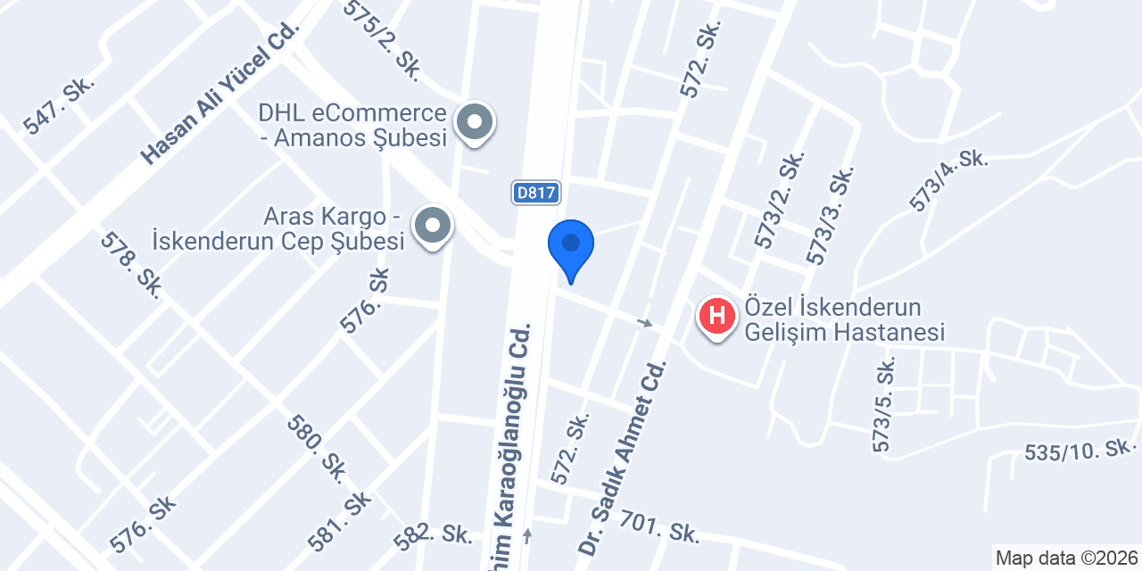 Tülin Eczanesi İskenderun konumu