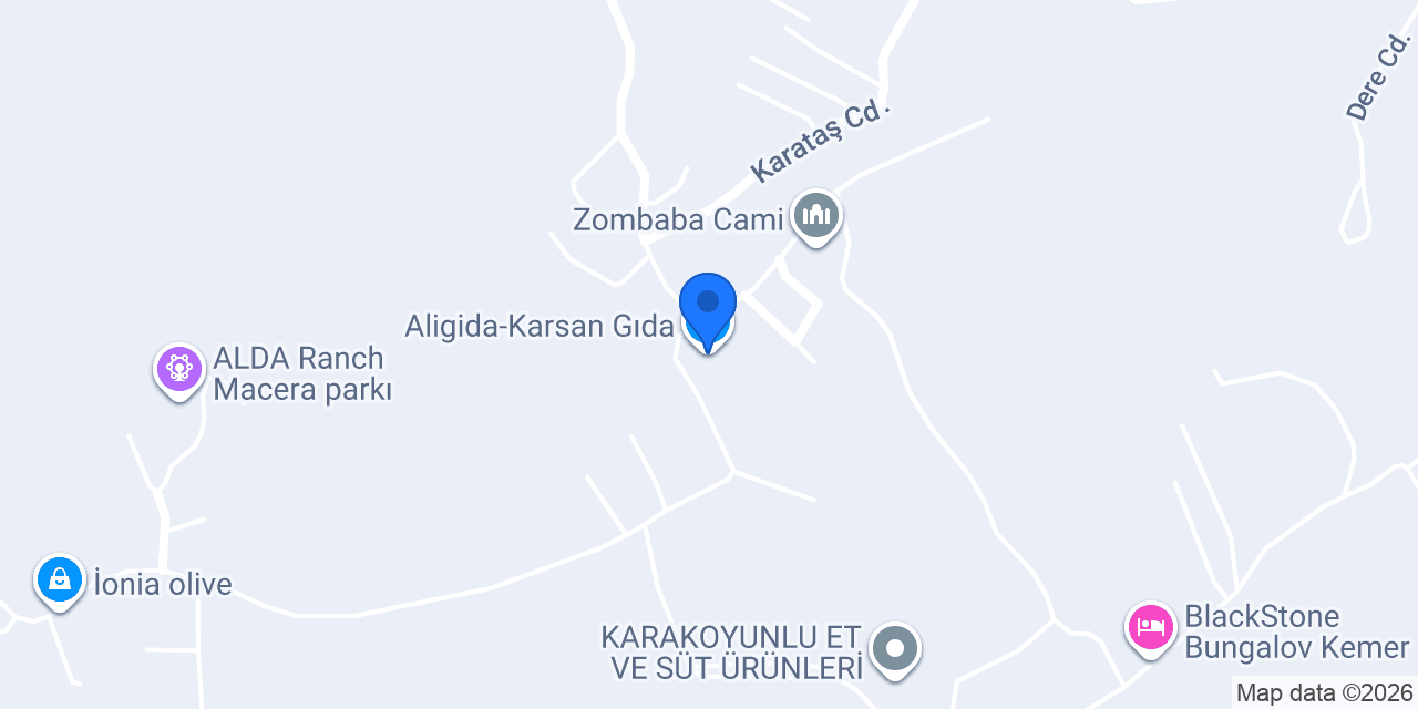 Aligida-karsan Gıda konumu