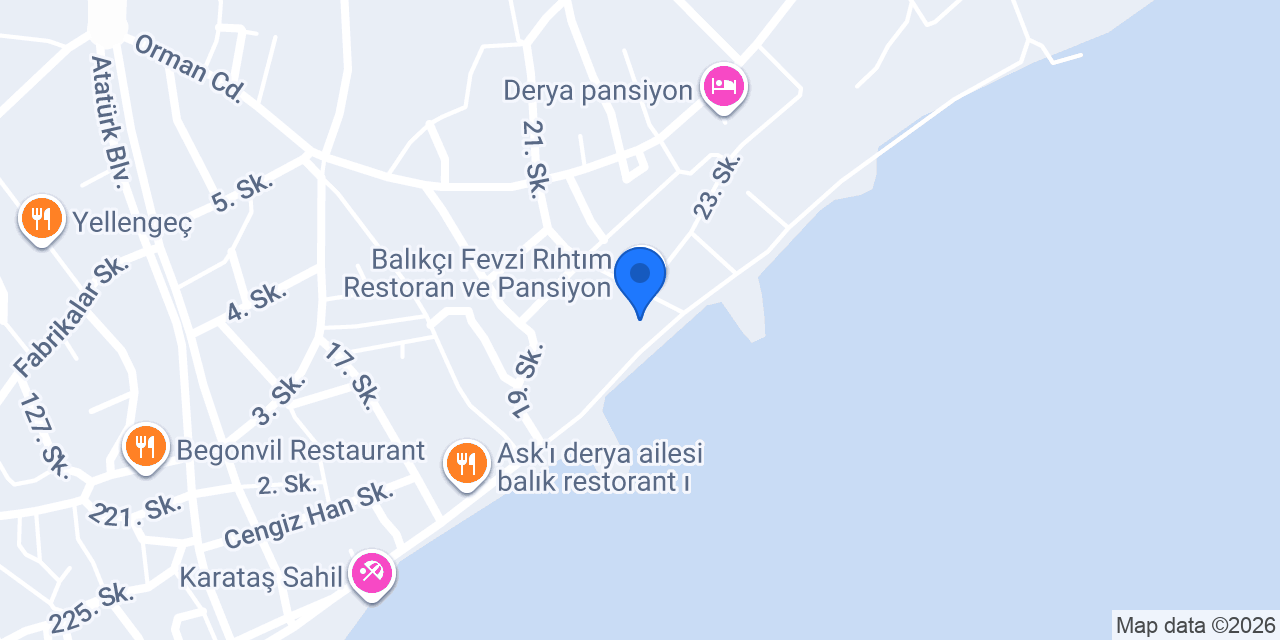 Rıhtım Pansiyon konumu