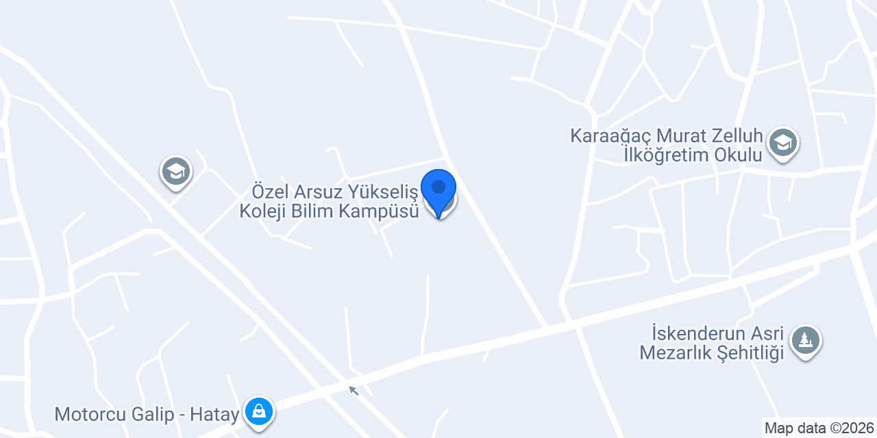 Özel Arsuz Yükseliş Koleji Bilim Kampüsü konumu