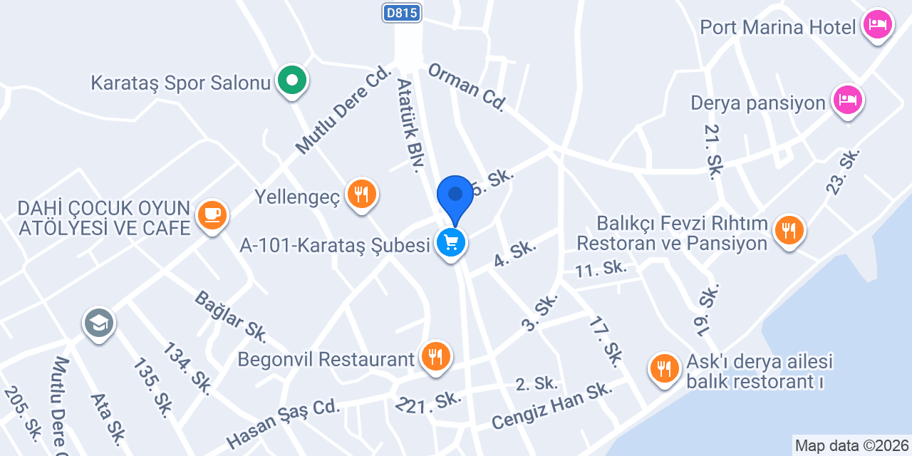 Salon Hakan Gül konumu
