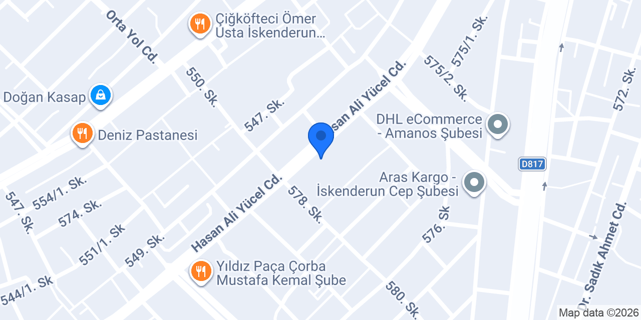 Sun Brothers Pizza İskenderun konumu