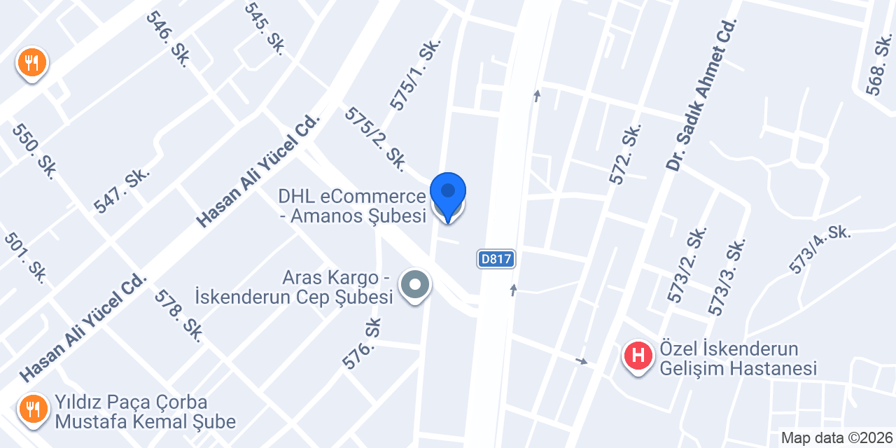 DHL eCommerce - Amanos Şubesi konumu