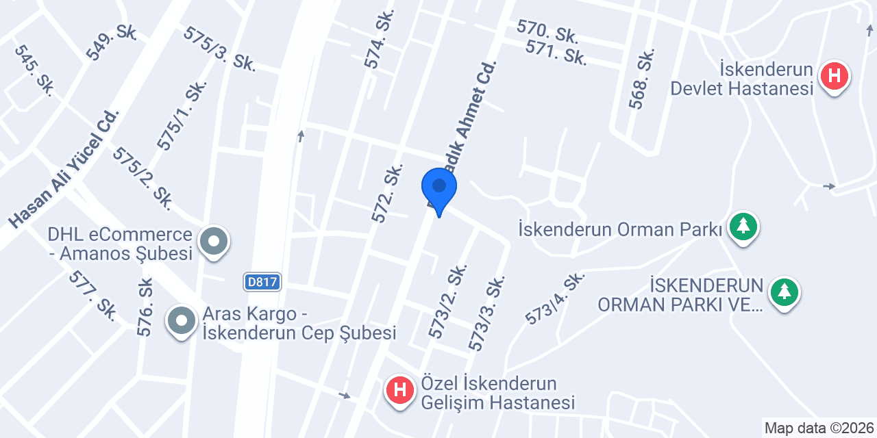 Diş Hekimi Aziz Yücel Gök konumu