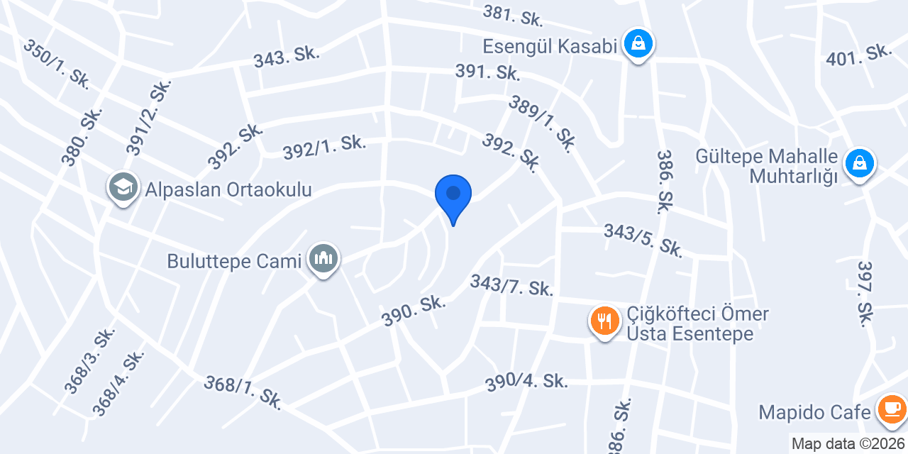Özev Market konumu