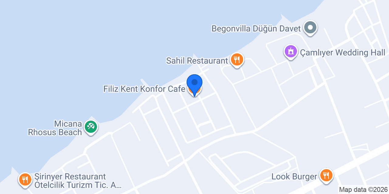 Filiz Kent Konfor Cafe konumu