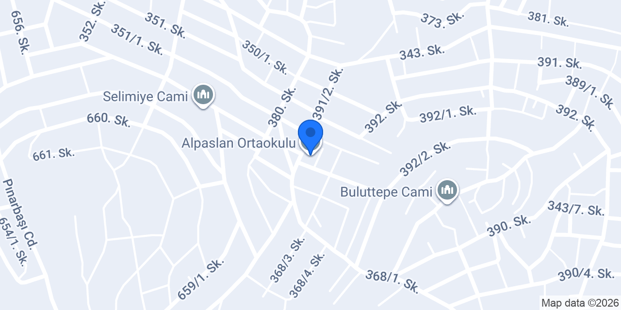 Alpaslan Ortaokulu konumu