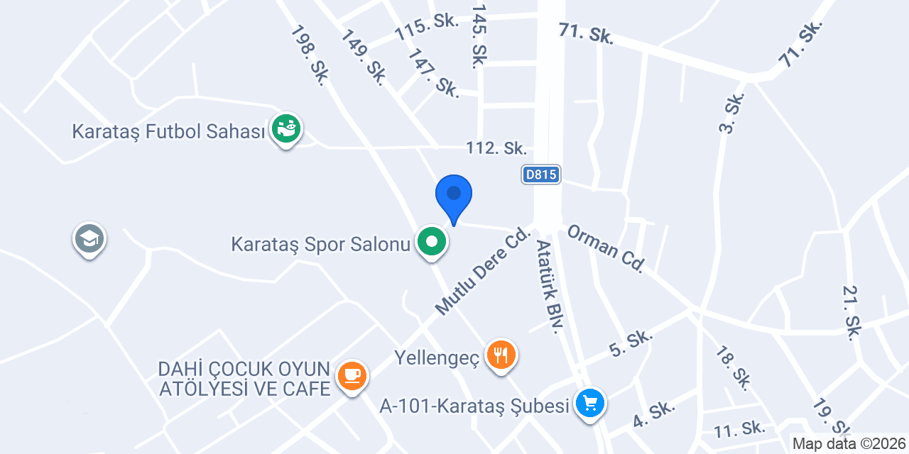 Yeşeren Otomotiv konumu