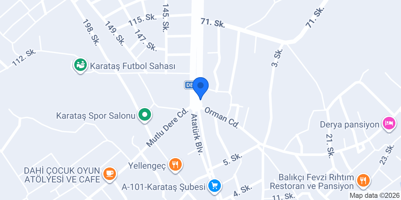 Karataş Çiçekçi konumu