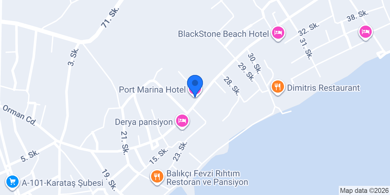 Port Marina Hotel konumu