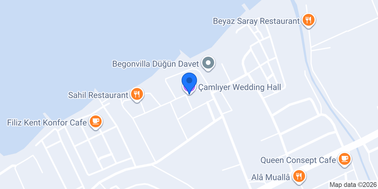 Çamlıyer Wedding Hall konumu