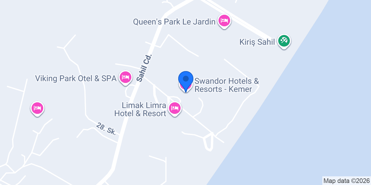 Swandor Hotels & Resorts - Kemer konumu