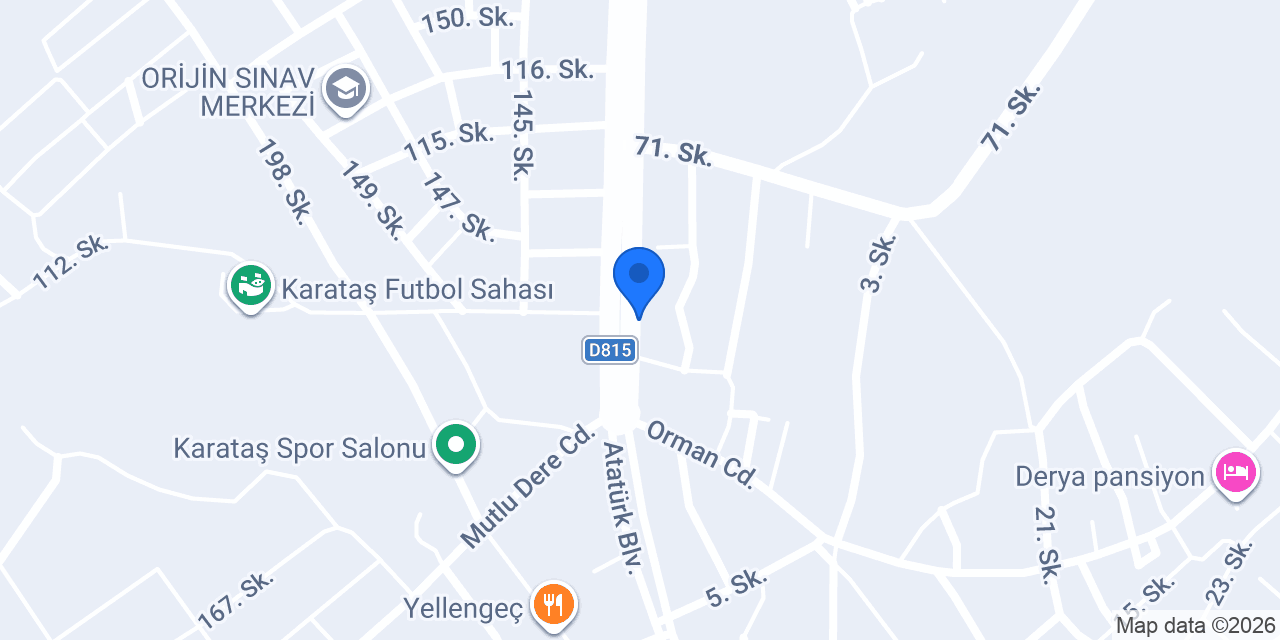 Akademi Sürücü Kursu konumu