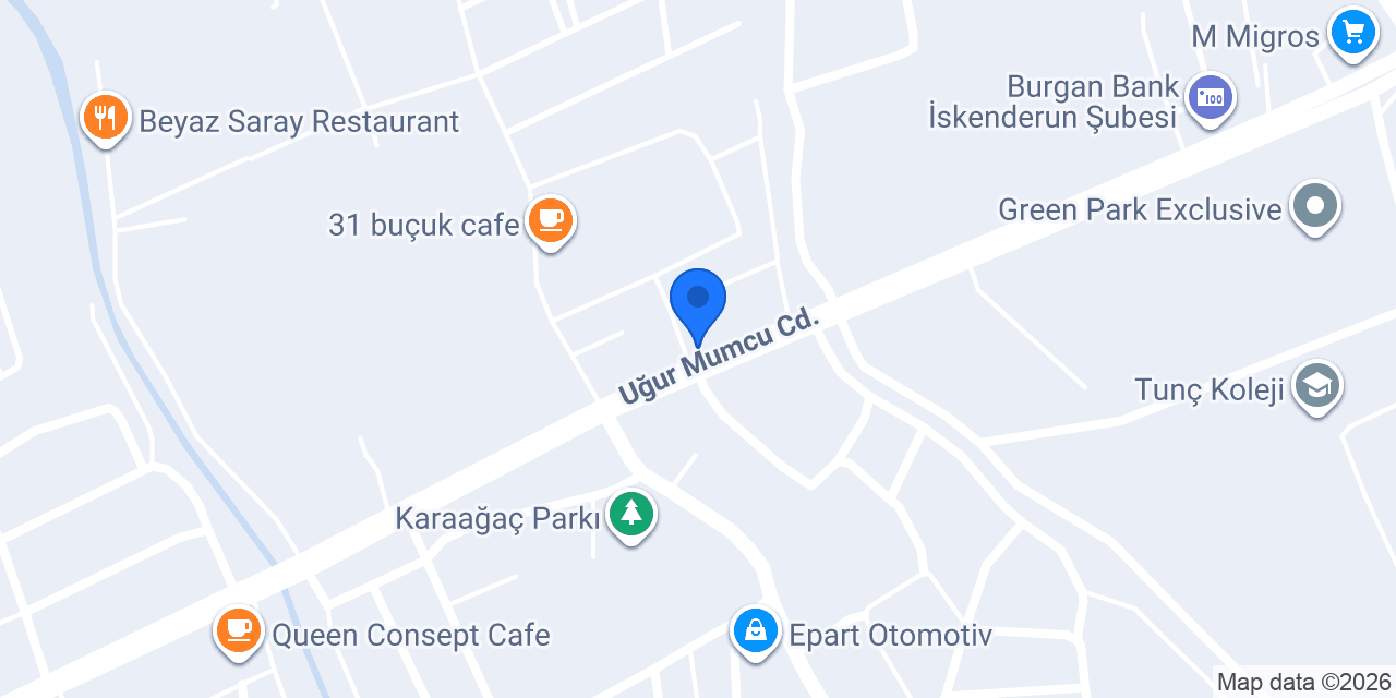İŞLER KİTABEVİ ARSUZ ŞUBE karaağaç konumu